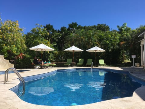 Pool area at Battaleys Mews