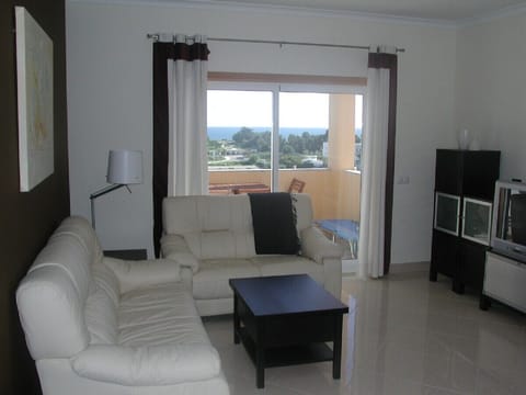 Sunny living room with air conditioning & terrace