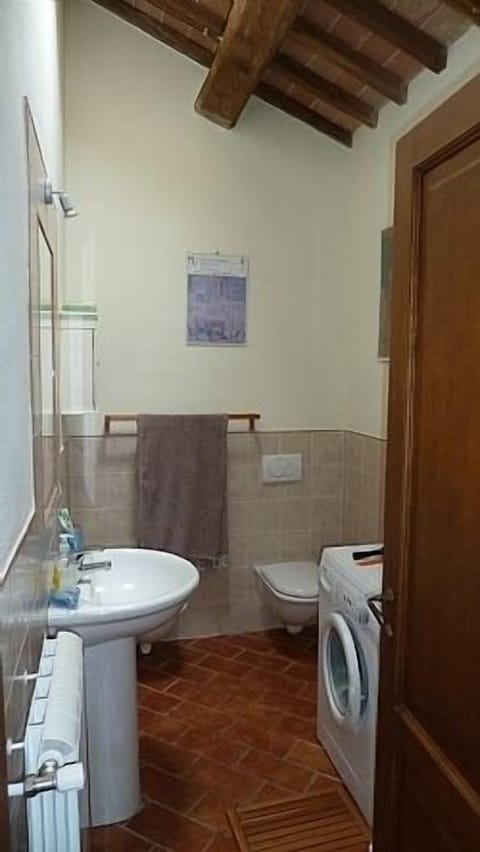 Other bathroom - shower behind door.