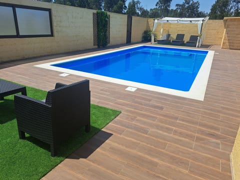 piscina com tratamento a sal.