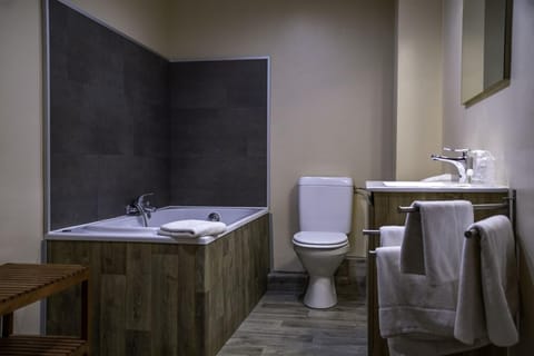 Free toiletries, hair dryer, towels