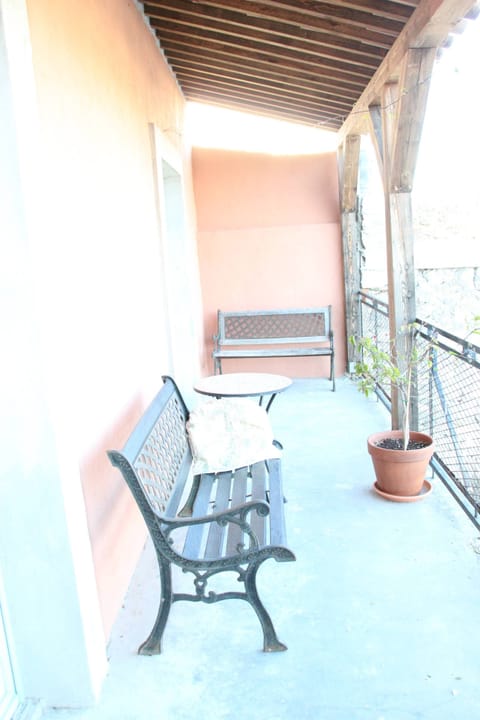 second floor terrace with views of the village and Canal du Midi
