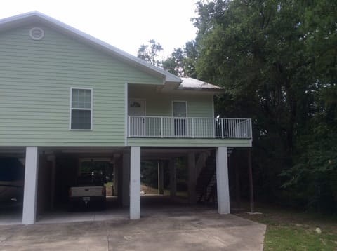 This side of the town home is Heron's Nest