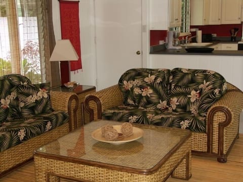 Relax in the living room while daiquiris are being blended in the kitchen