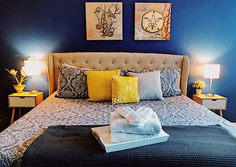 Large master bedroom with King size bed