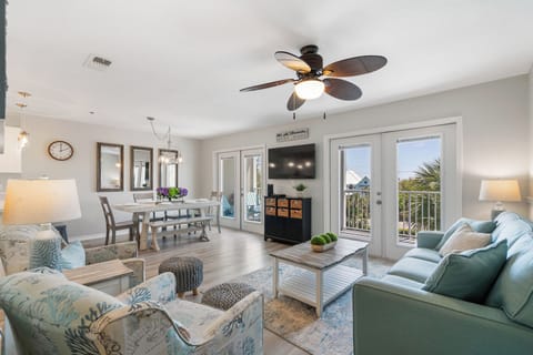 Large Open Living Space with Water View
