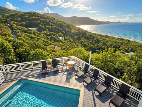 Virgin Seabreeze - your view looking out over the pool and out to Reef Bay