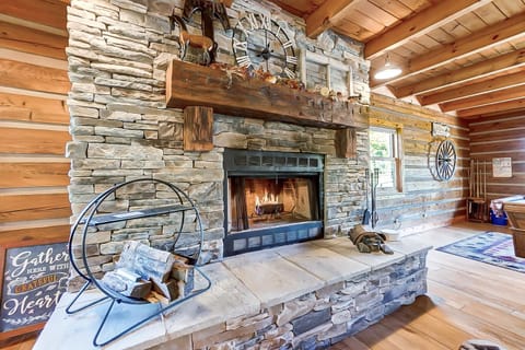 Wood Burning Fireplace