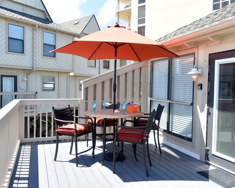 Front deck and entrance.