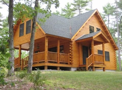 Front of Log Cabin from Street