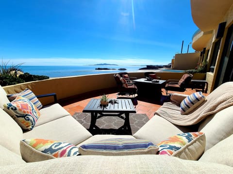 You'll spend time on this expansive view patio