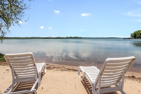 Looking south on Elk Lake from the beach