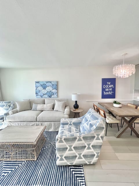 Living Room/Dining Room Combo With Panoramic Gulf Views