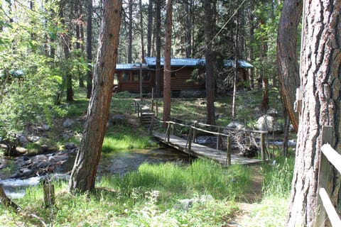Cabin from the parking area.