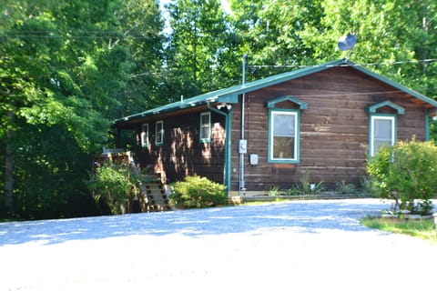 First glimpse of the house from the road.