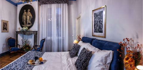 Luxury Double Room, Mountain View | Frette Italian sheets, premium bedding, down comforters