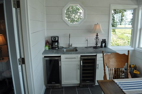 Coffee and beverage station.  Bring your wine collection and relax.