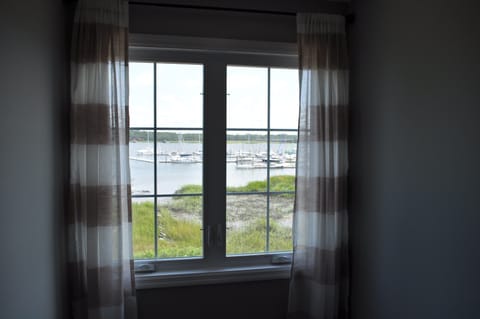 Guest rooms overlook marsh and river.  Windows open wide to catch breeze.