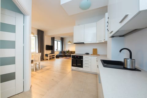Comfort Apartment, 1 Double Bed with Sofa bed, Non Smoking | Private kitchen | Full-size fridge, oven, stovetop, dishwasher