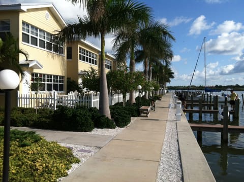 Boat docks and fishing pier just outside condo back door