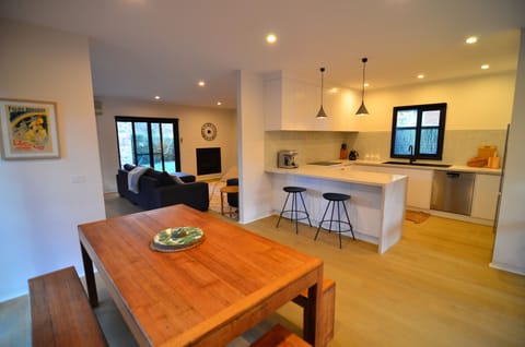 Dining and kitchen