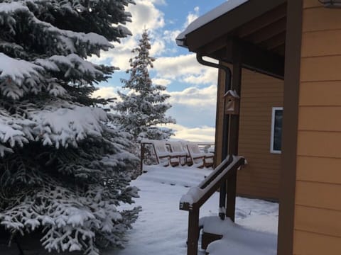 Winter entrance view.