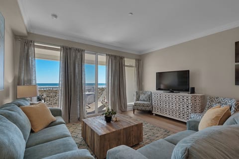 Beach views from living room