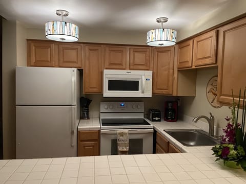 Our kitchen is fully stocked and should have everything you need.