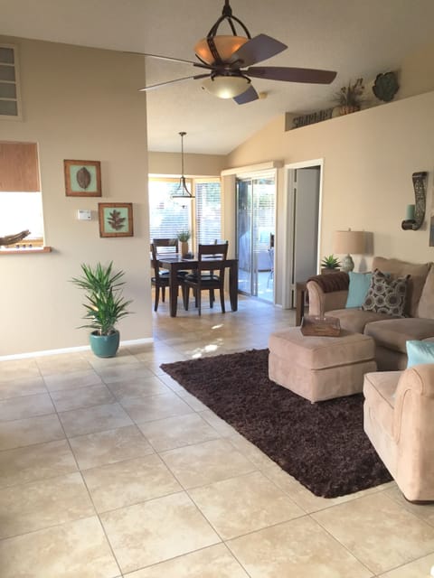 Open Floor Plan w/ Cathedral Ceilings.