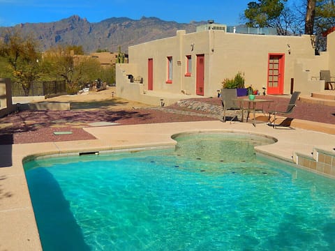 Outdoor property with a pool