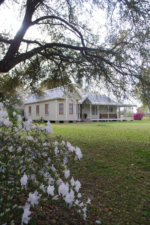 Azalea bushes line the
sides of the property.