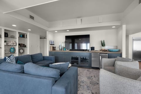 Sitting area with flat screen TV