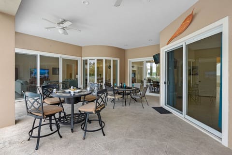 This spacious, shaded patio is your open-air living room.