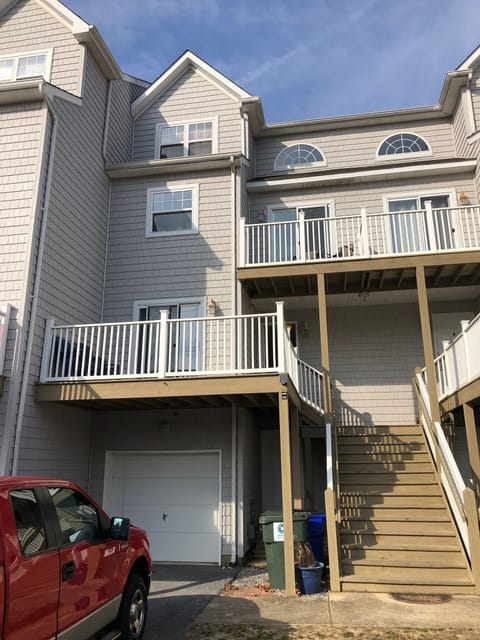 Front of the 4 story condo.