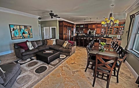 Large Living Room, Dining Room and Gourmet Kitchen