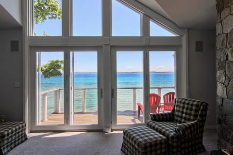 1 of 2 small upstairs living areas that open to a large deck.
