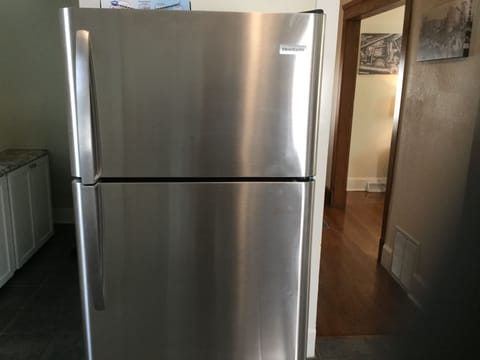 New Stainless Refrigerator and Ice Maker 