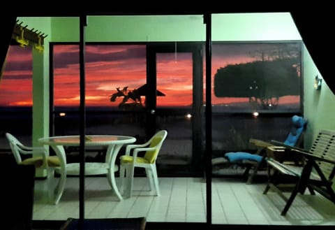June 2024 sunset from the living room.

