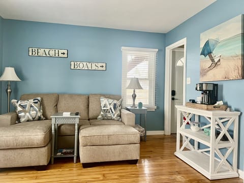 530 square ft of quaint beach nesting in the heart of downtown Saugatuck