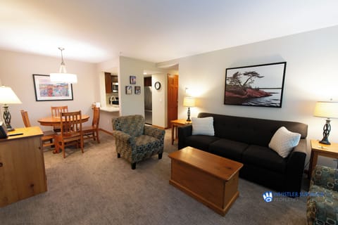 Open plan living, dining and kitchen