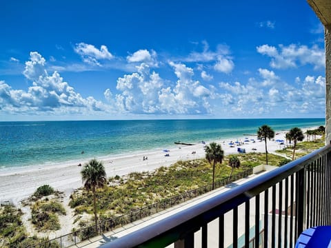 Panoramic beach views.