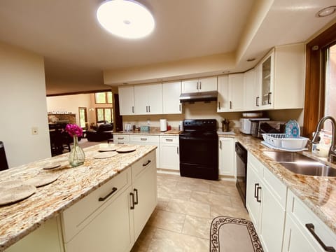 Modern kitchen equipped with everything you need to prepare a good meal