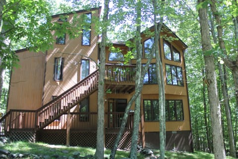 The beautiful 3-story home can accommodate large groups