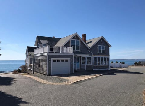 The house is directly across the street from the ocean