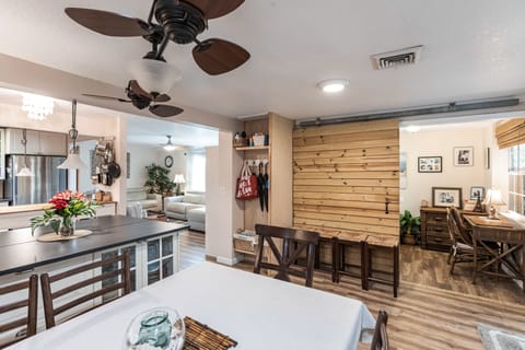 Find beach blankets, flashlights, umbrellas, water bottles, sunscreen in closet