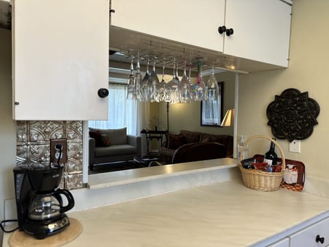 Kitchen looking into Living Room