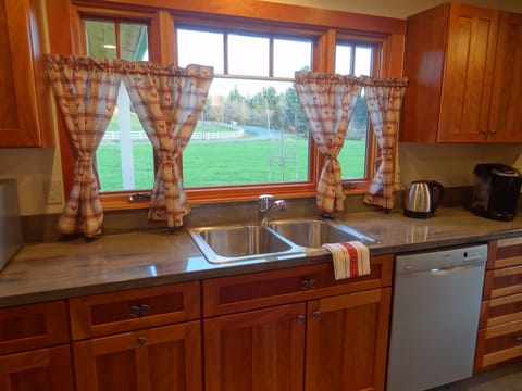 The view from the kitchen.