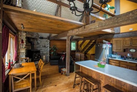 fireplace on main level (additional one bottom level)