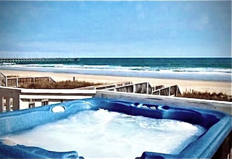 Enjoy the Sea Breeze right from the luxury of your private oceanfront hot tub!