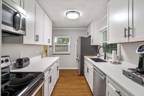 Kitchen is brand new and fully stocked